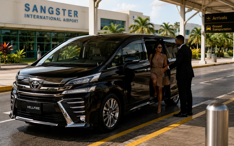 Luxury Airport Transfers Jamaica 6 Toyota Vellfire luxury airport transfer Jamaica