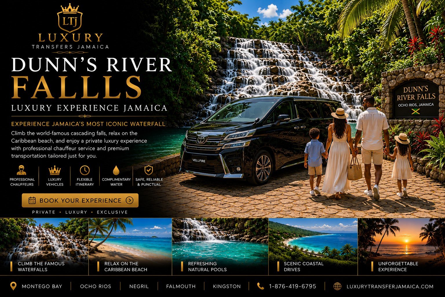 Dunn's River Falls Luxury Experience Jamaica