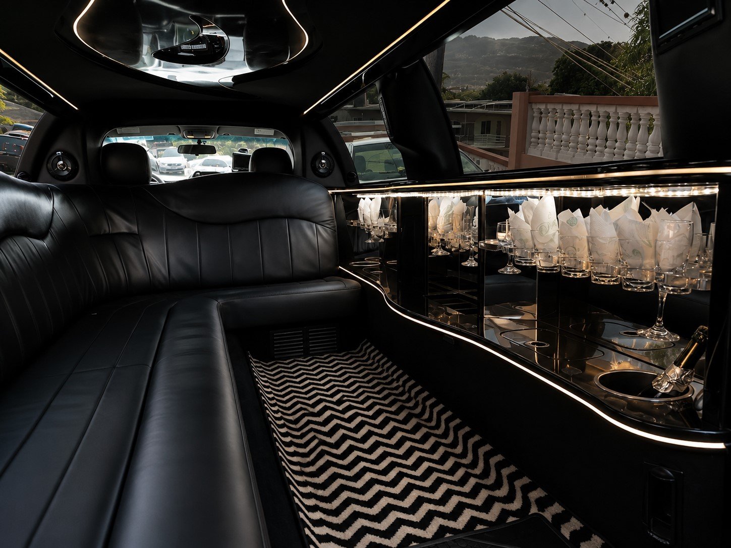 Luxury Stretch Limousine interior