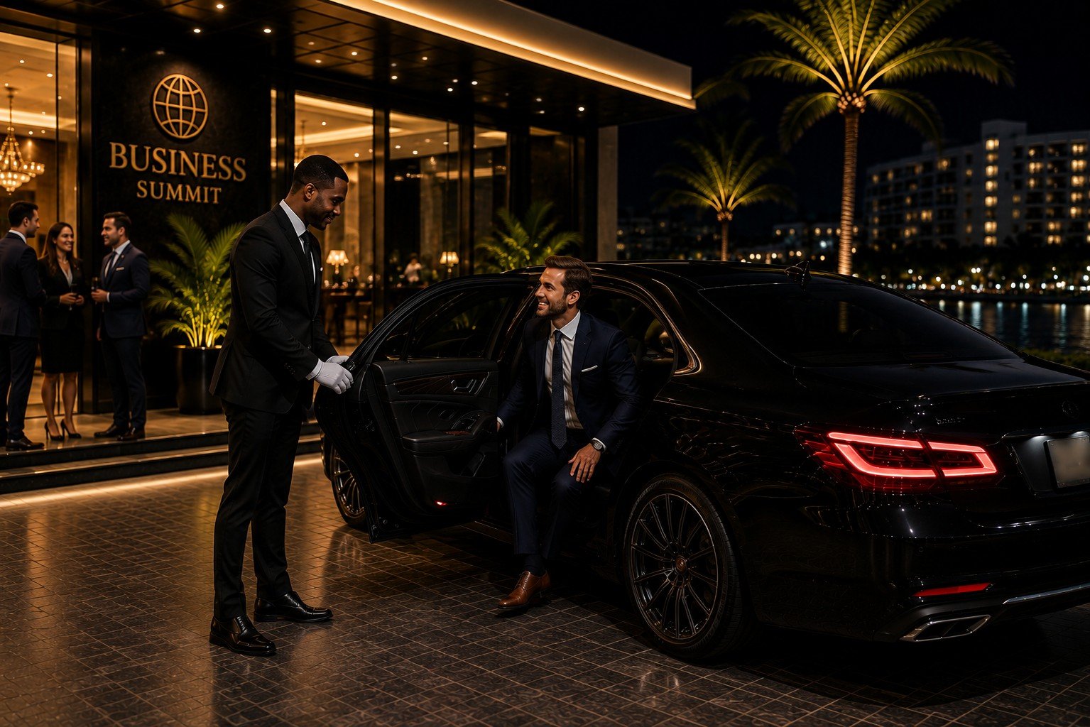 VIP evening chauffeur service in Jamaica