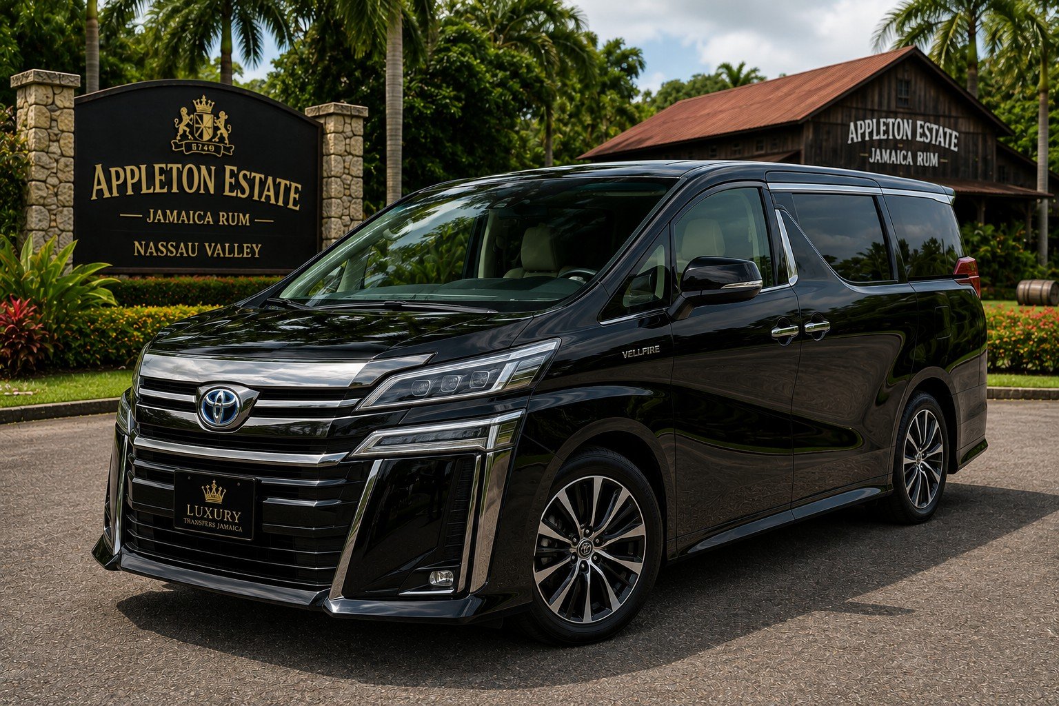 Appleton Estate Rum Luxury Experience Jamaica 5 Toyota Vellfire Executive Lounge for Appleton Estate luxury tour