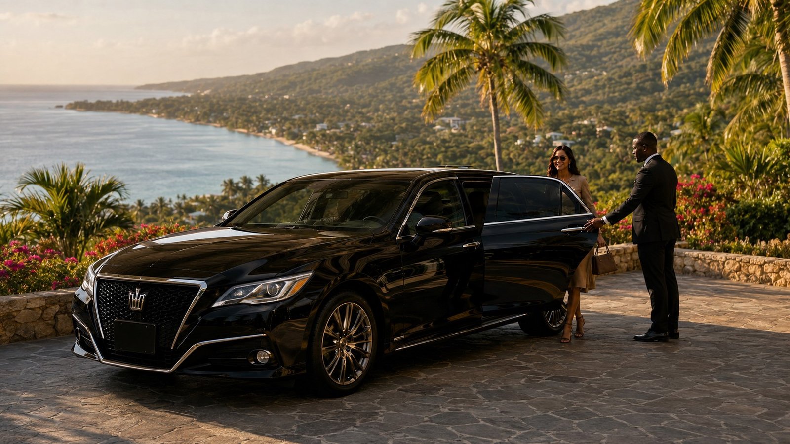 Toyota Crown private tour vehicle Jamaica