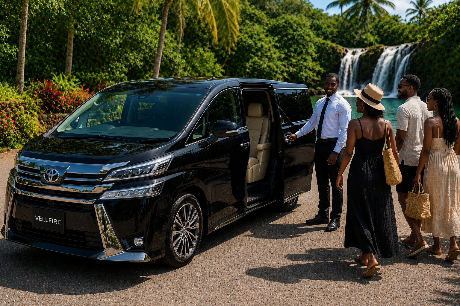 Black River Safari & YS Falls Luxury Experience Jamaica 5 Toyota Vellfire Executive Lounge for Black River Safari and YS Falls Tour