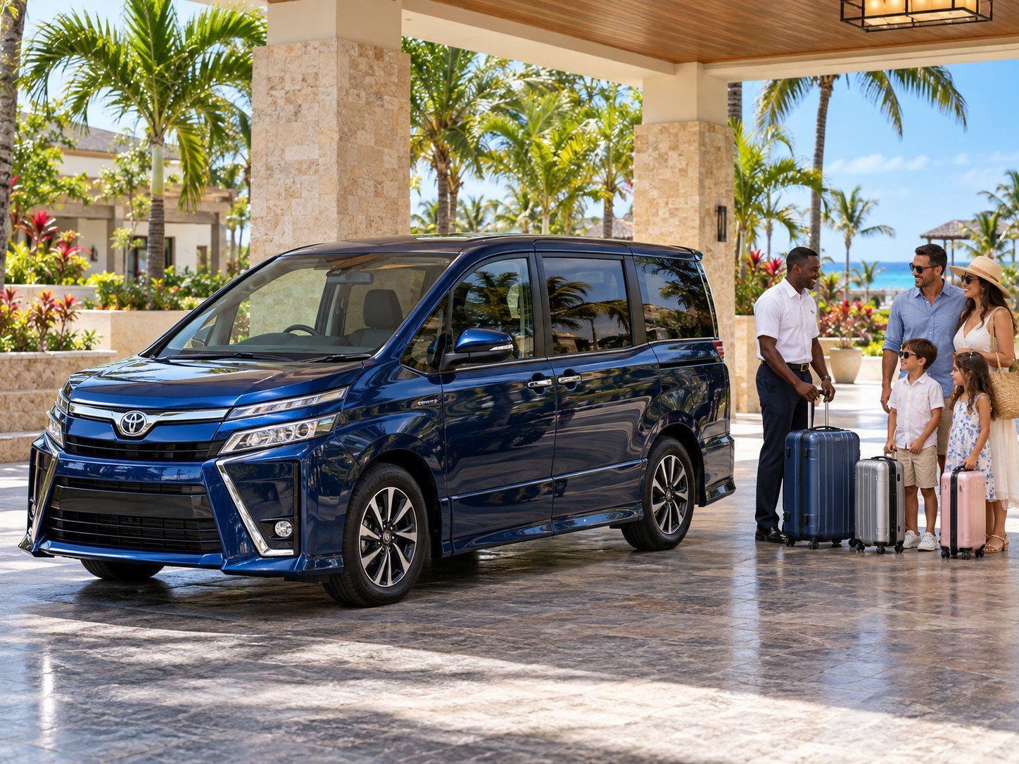Private minivan for Montego Bay Airport Transfer to Hideaway at Royalton Blue Waters