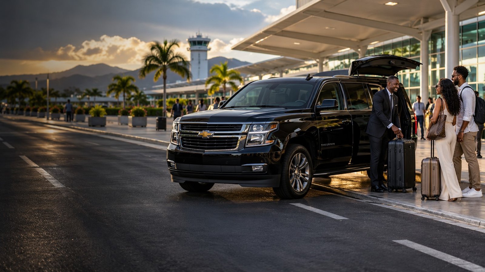 Chevrolet Suburban transfer from Montego Bay Airport to Falmouth hotels
