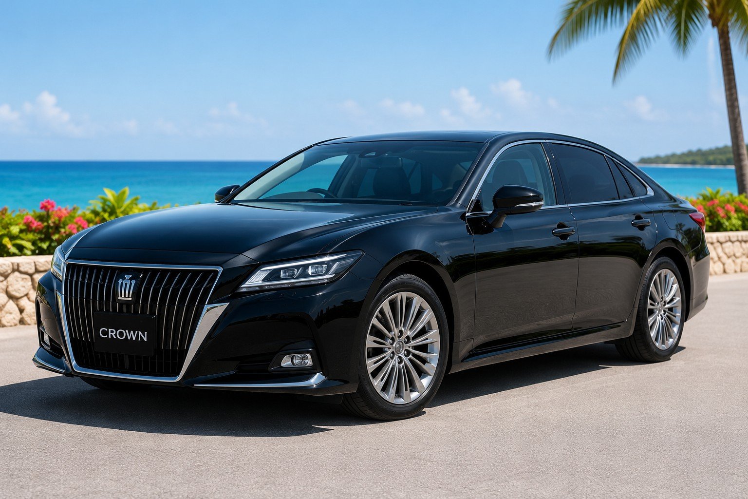 Negril & Rick's Café Luxury Experience Jamaica 3 Executive Sedan private transportation for Negril Jamaica tour