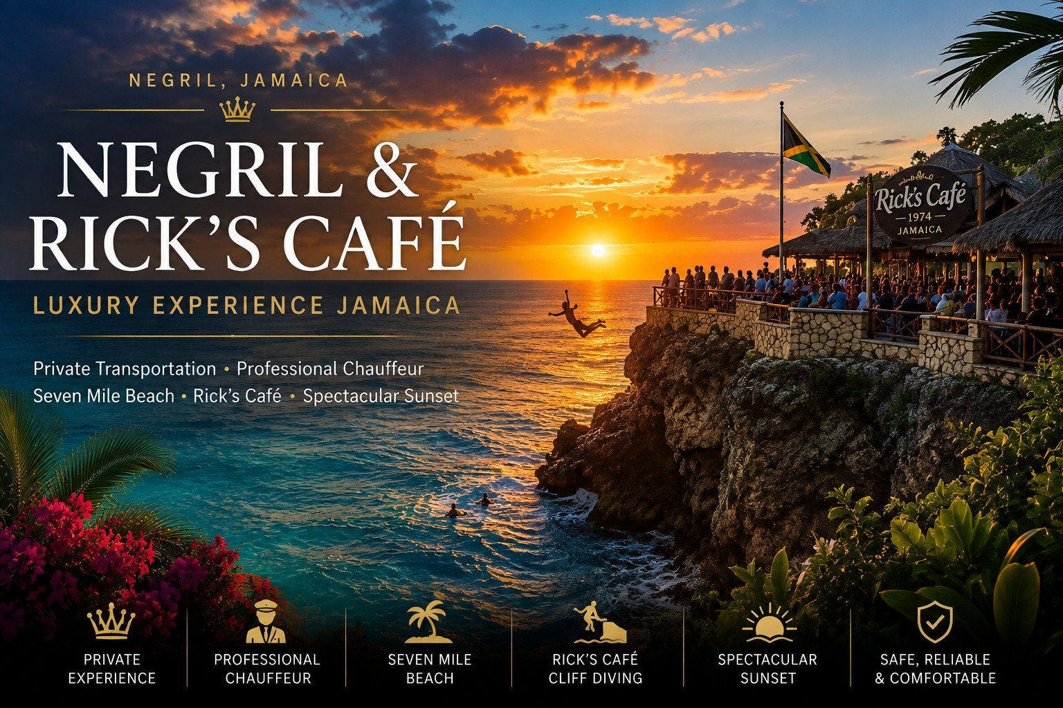 Negril Rick's Café Luxury Experience Jamaica