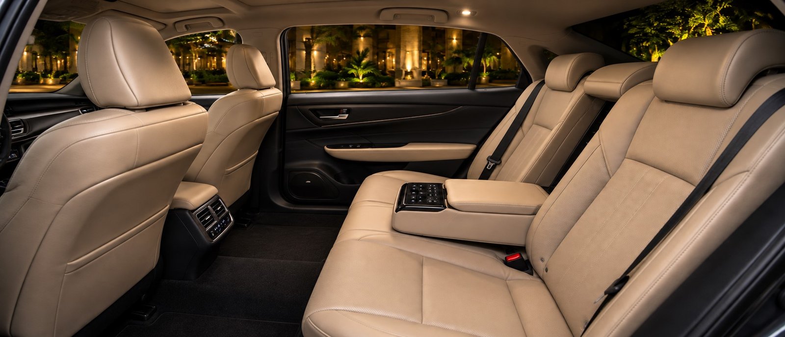 Toyota Crown Executive Sedan Jamaica premium rear passenger interior