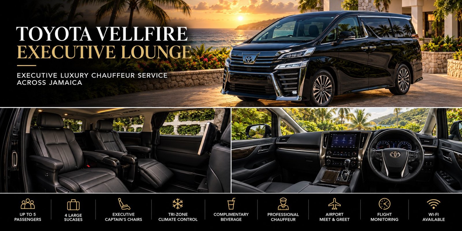 Luxury Toyota Vellfire Executive Lounge Jamaica