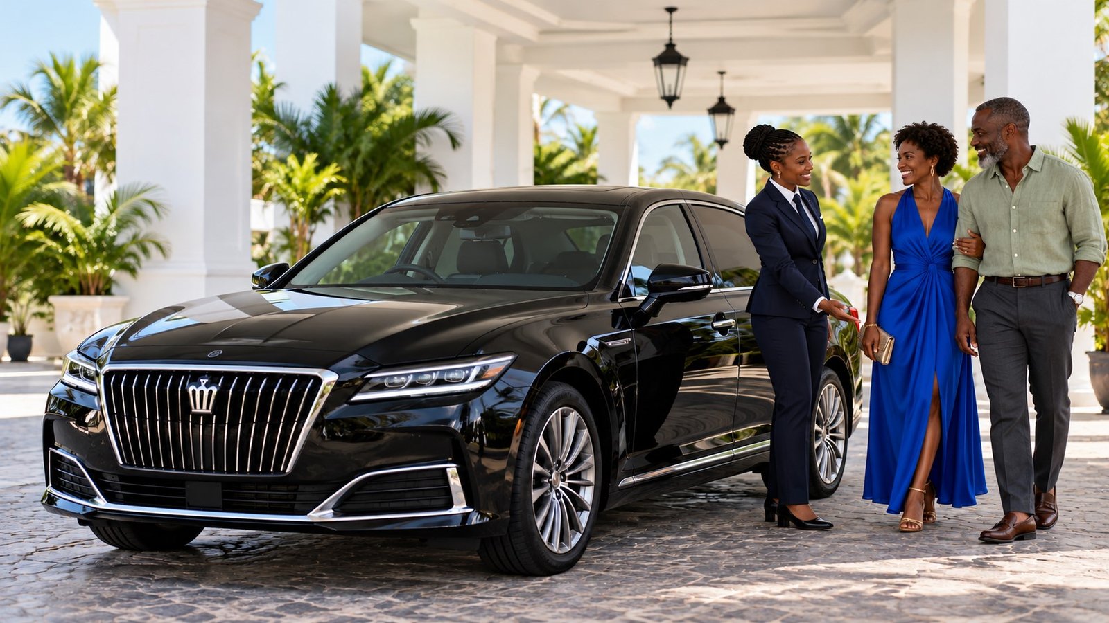 Toyota Crown Executive Sedan for luxury airport transfers to Excellence Oyster Bay