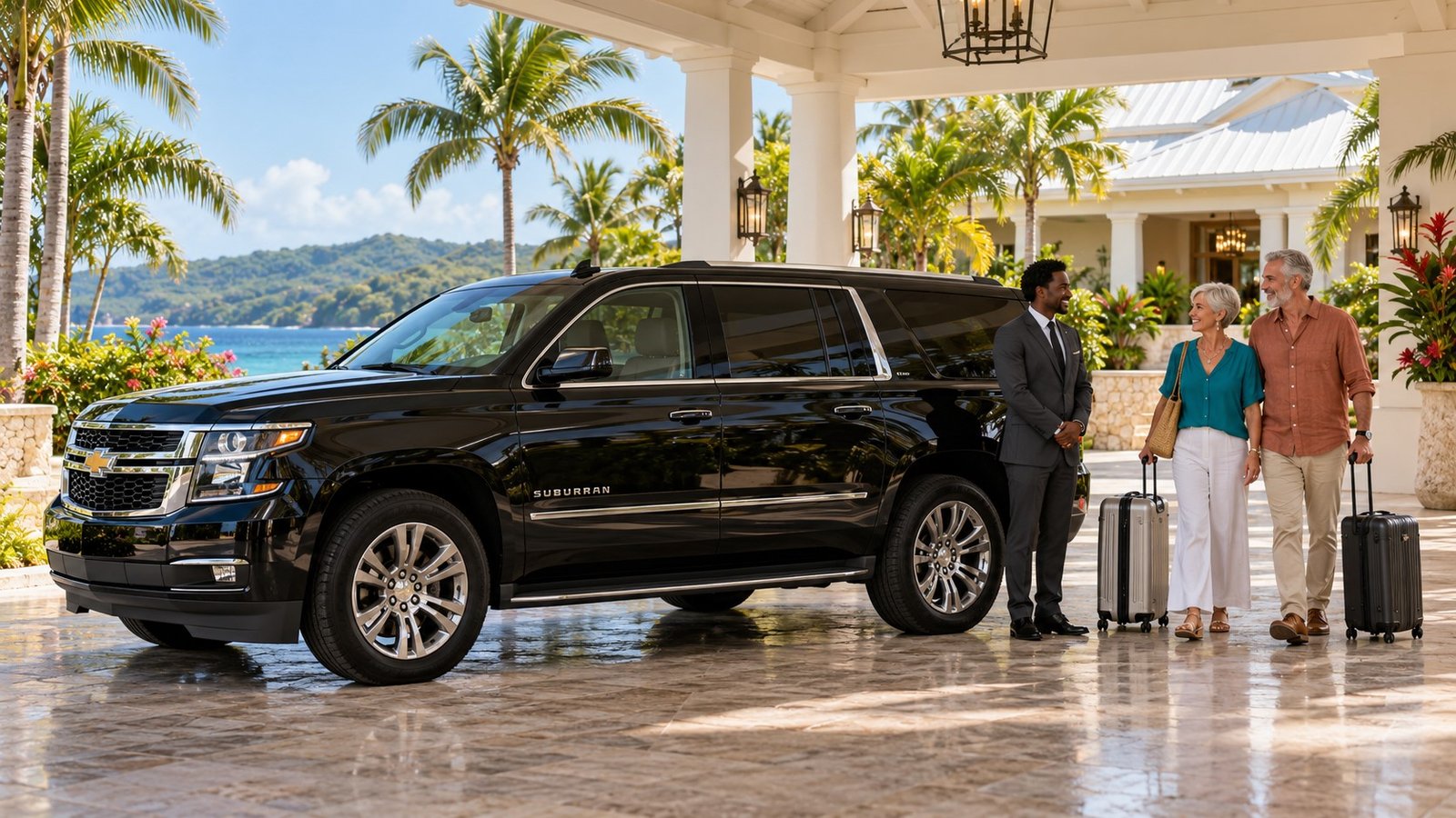 Luxury Airport Transfers to Sandals South Coast 3 Chevrolet Suburban for luxury airport transfers to Sandals South Coast